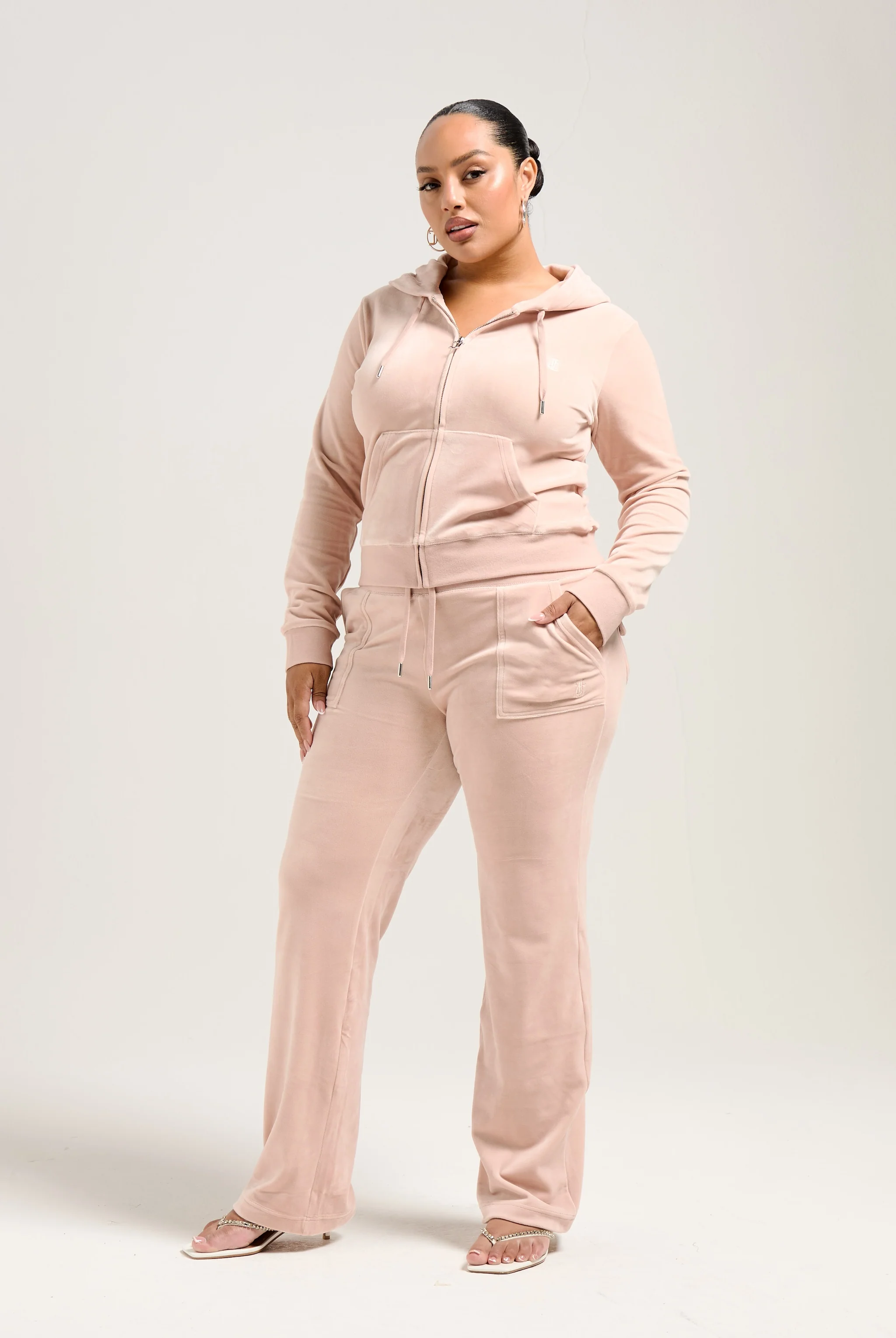 ROSE DUST CLASSIC VELOUR DEL RAY POCKETED BOTTOMS - Image 13