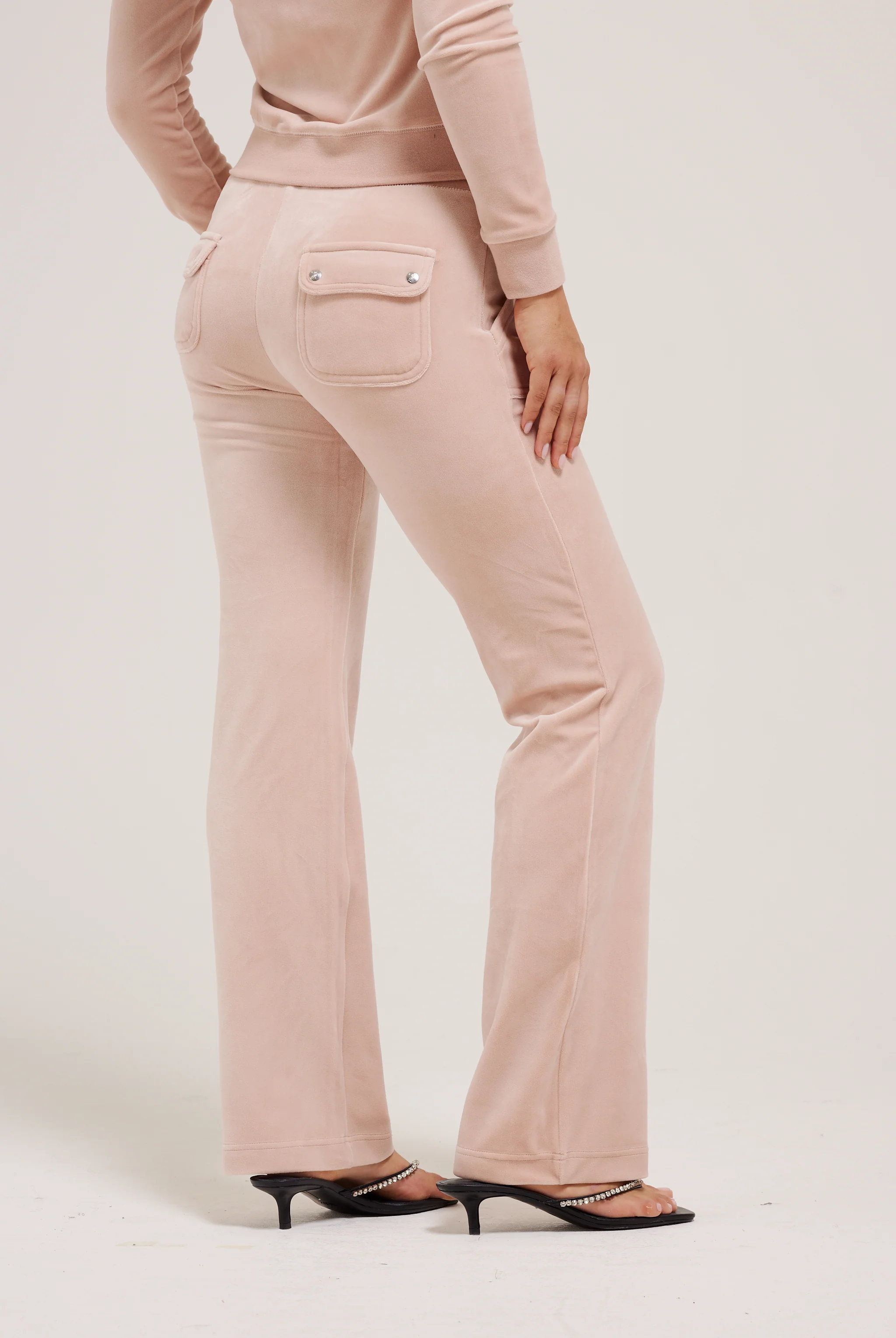 ROSE DUST CLASSIC VELOUR DEL RAY POCKETED BOTTOMS - Image 3