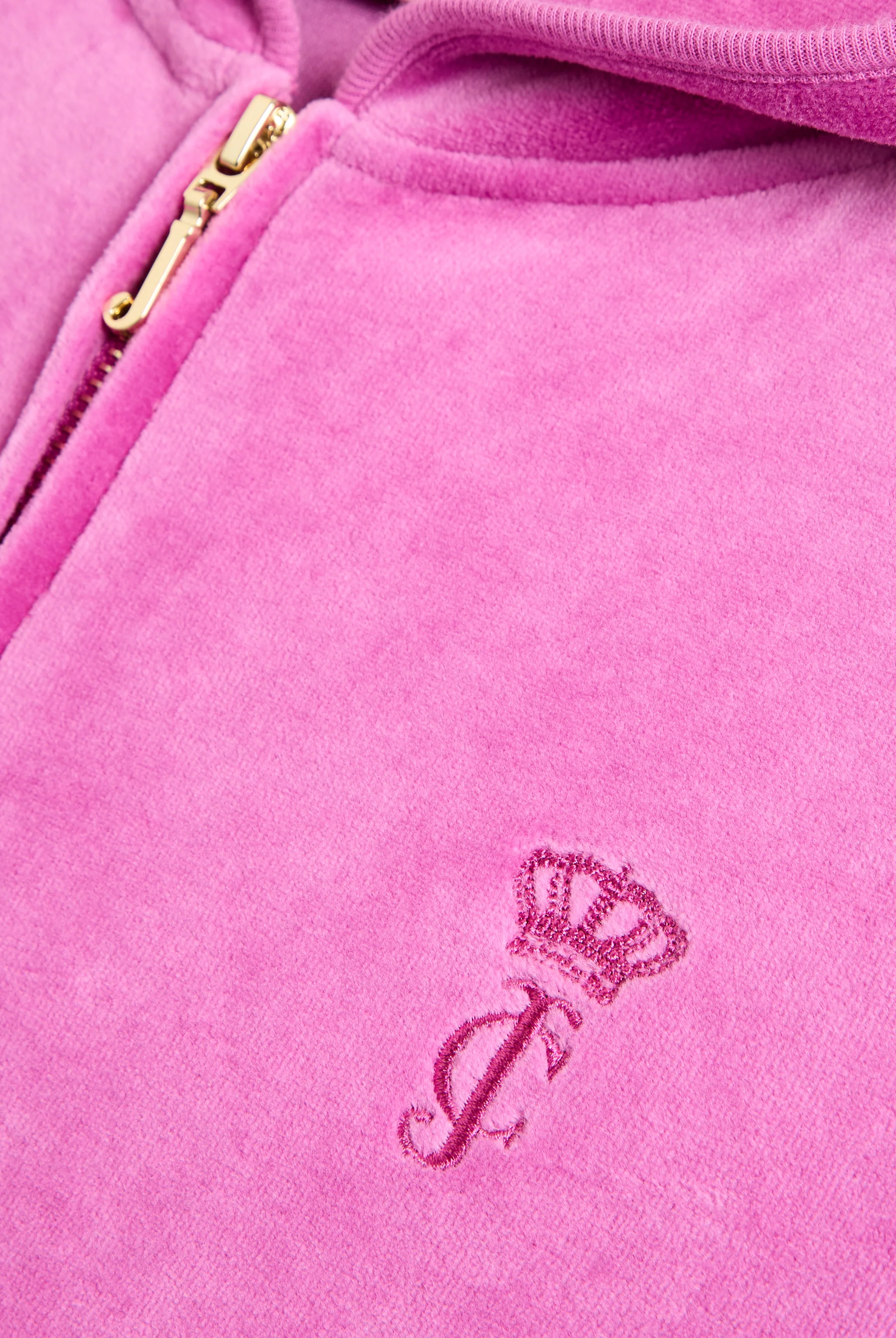 ROSEBUD & GOLD BAMBOO VELOUR HERITAGE HOODIE - Image 7