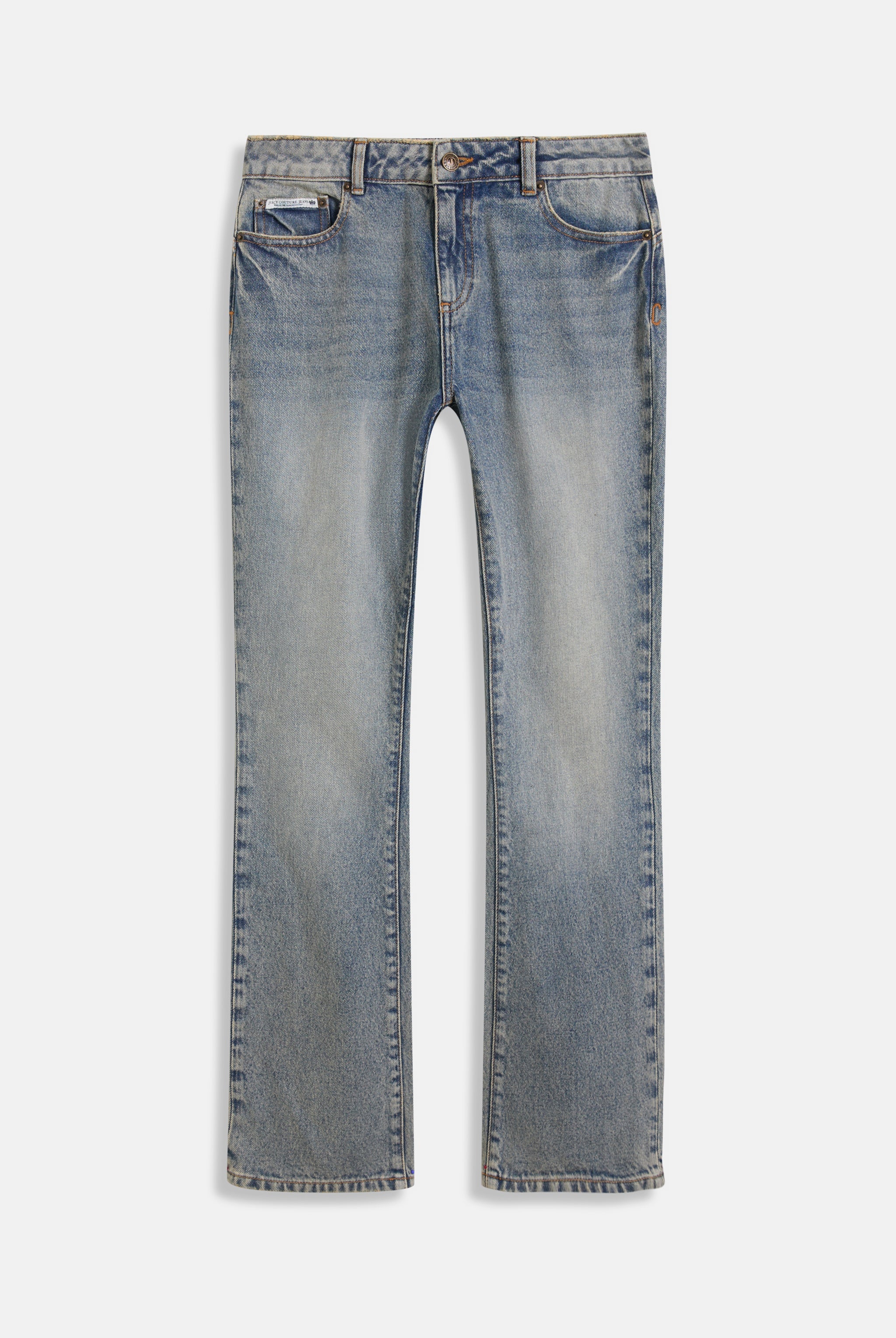 VINTAGE WASH DOG CREST BOOTCUT JEANS - Image 5