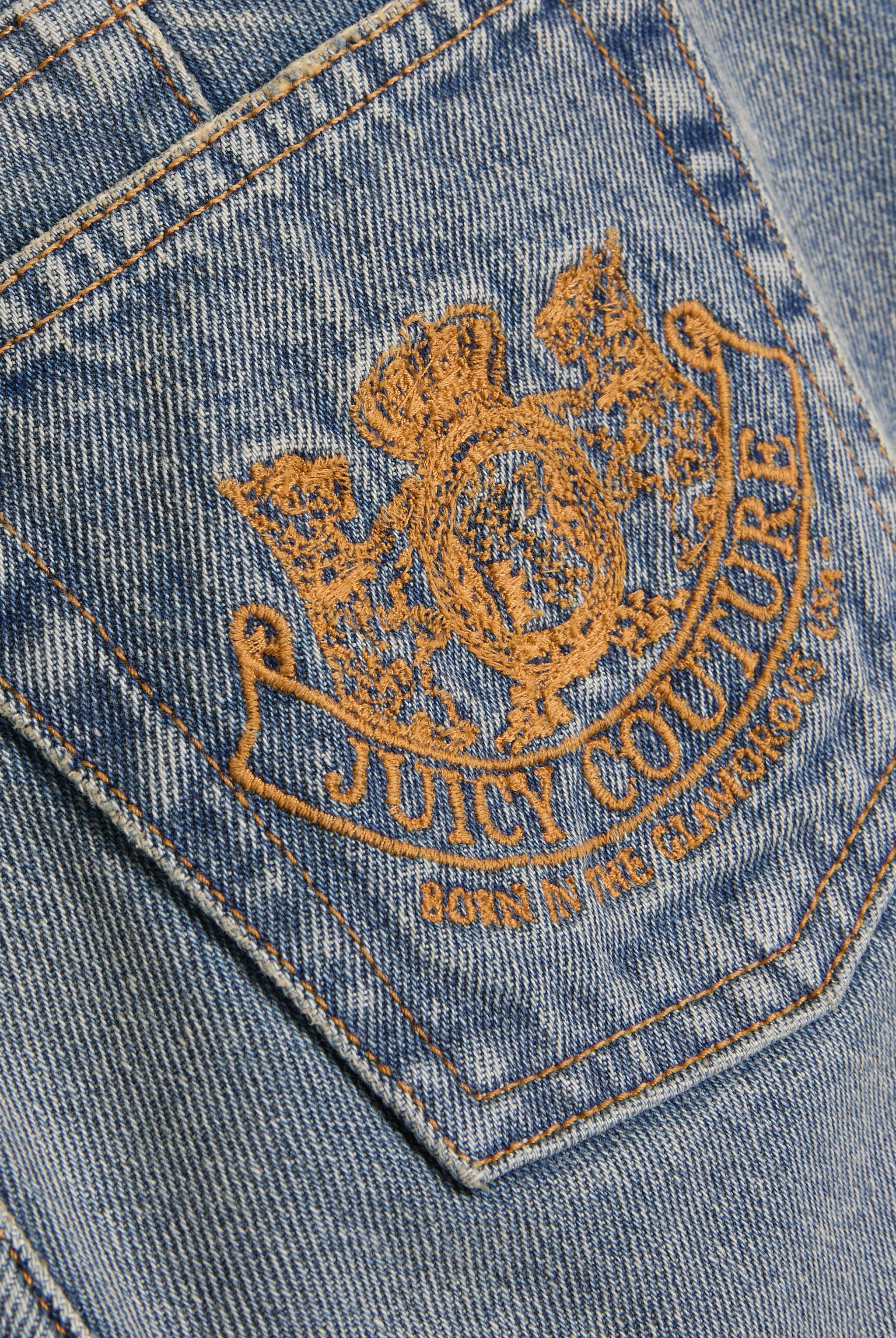 VINTAGE WASH DOG CREST BOOTCUT JEANS - Image 7