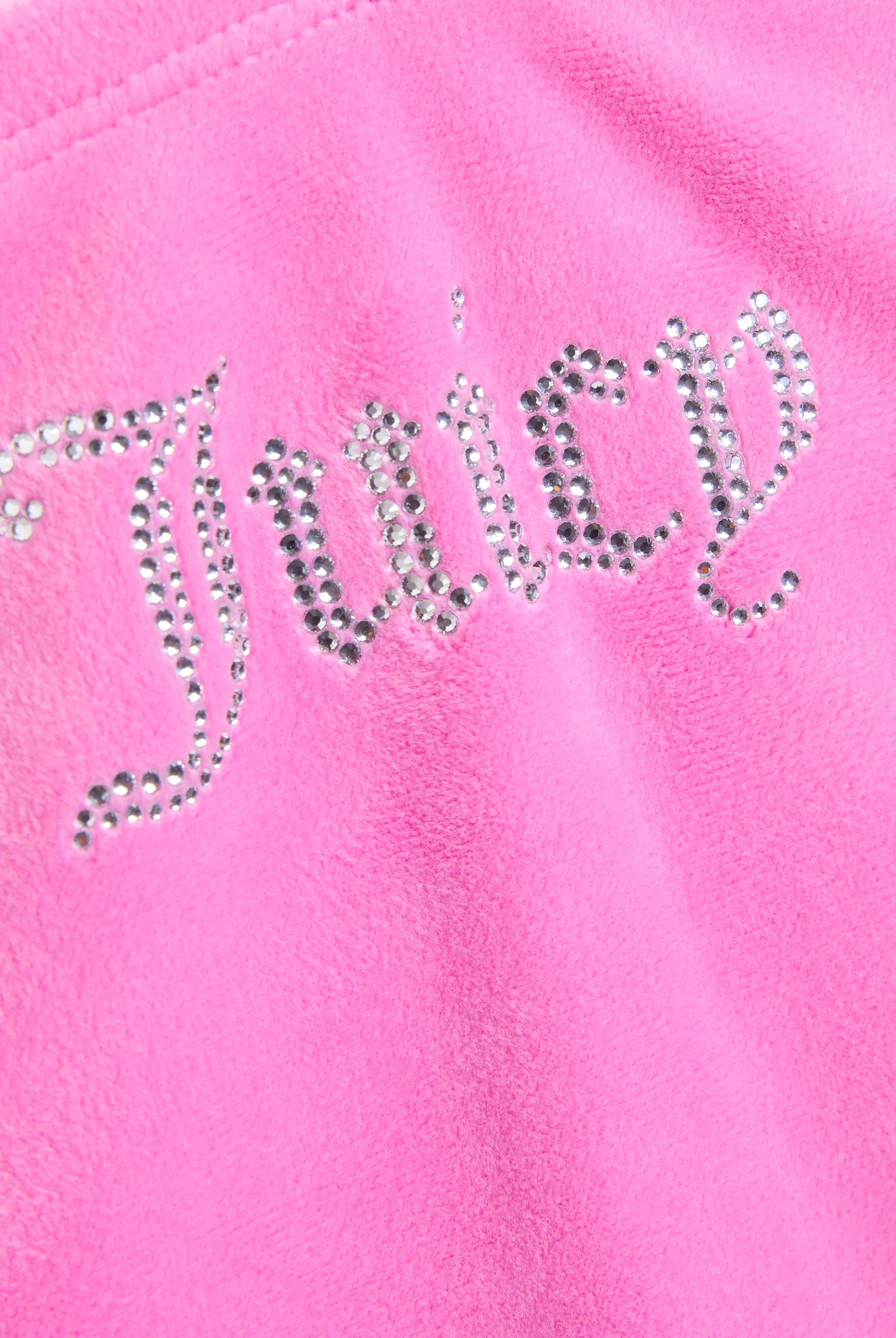 SUPER PINK BANDEAU RUFFLE VELOUR DRESS - Image 11