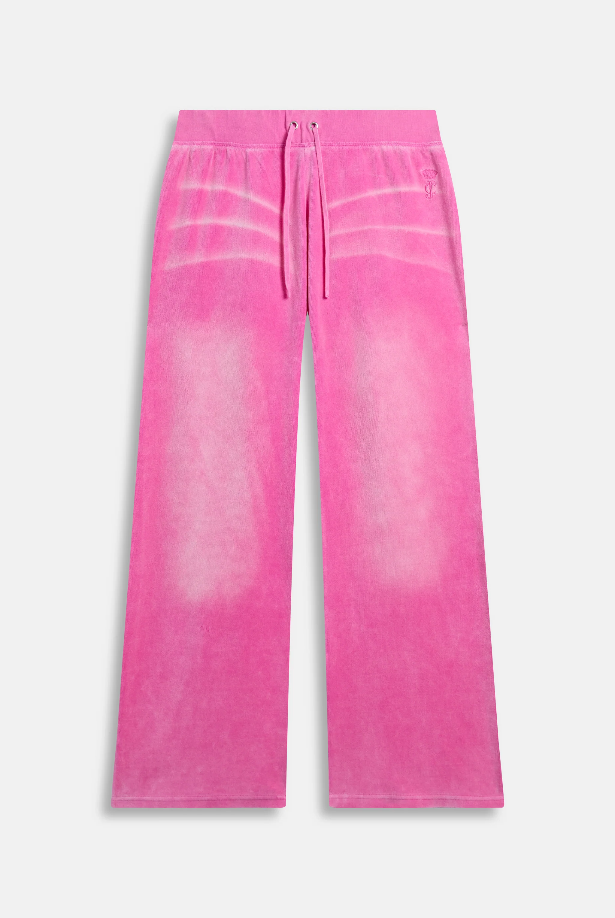 SUPER PINK COTTON VELOUR WASHED OG STRAIGHT TRACKPANT - Image 3