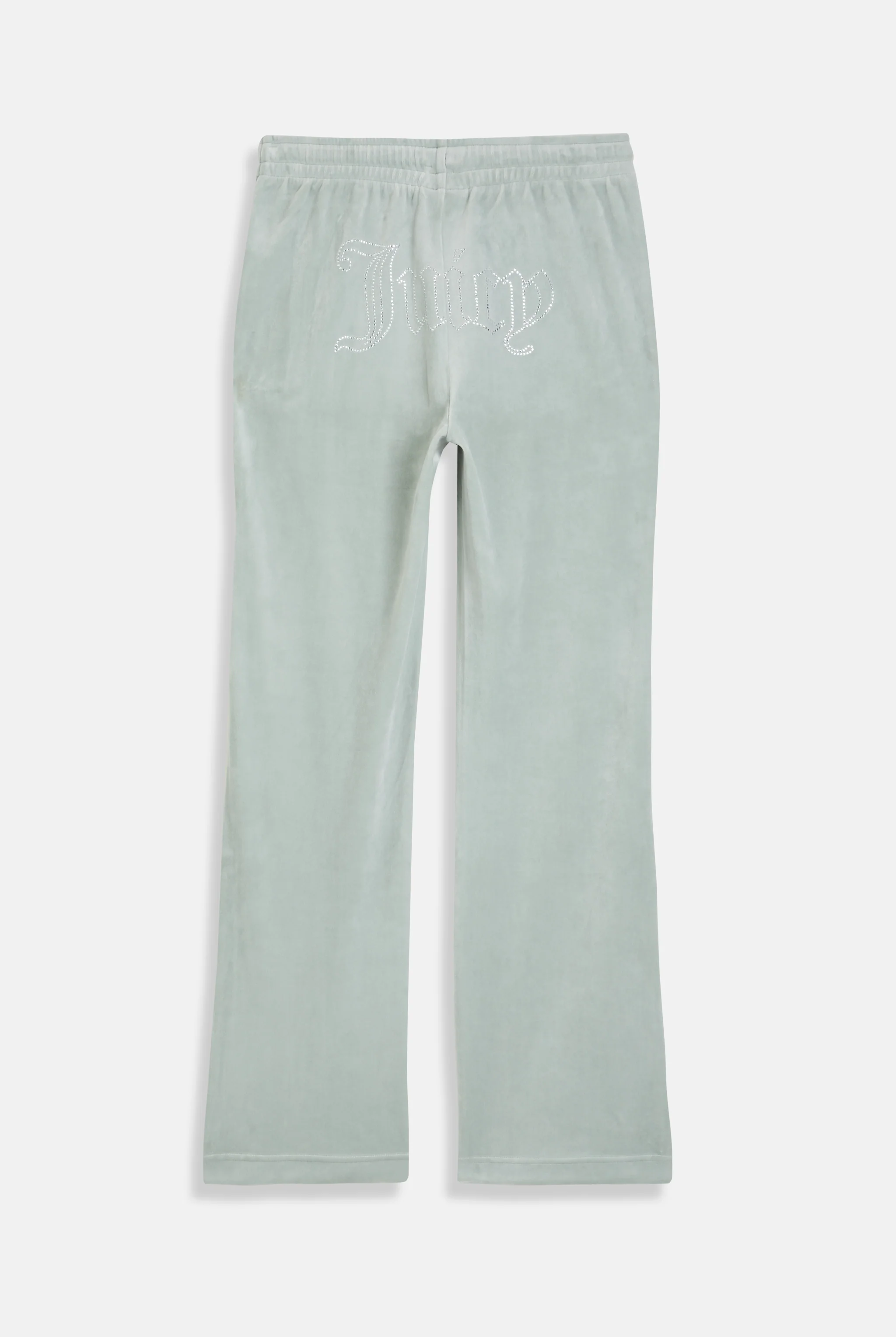 PURITAN GREY VELOUR OUTLINE DIAMANTÉ TRACKSUIT BOTTOM - Image 6