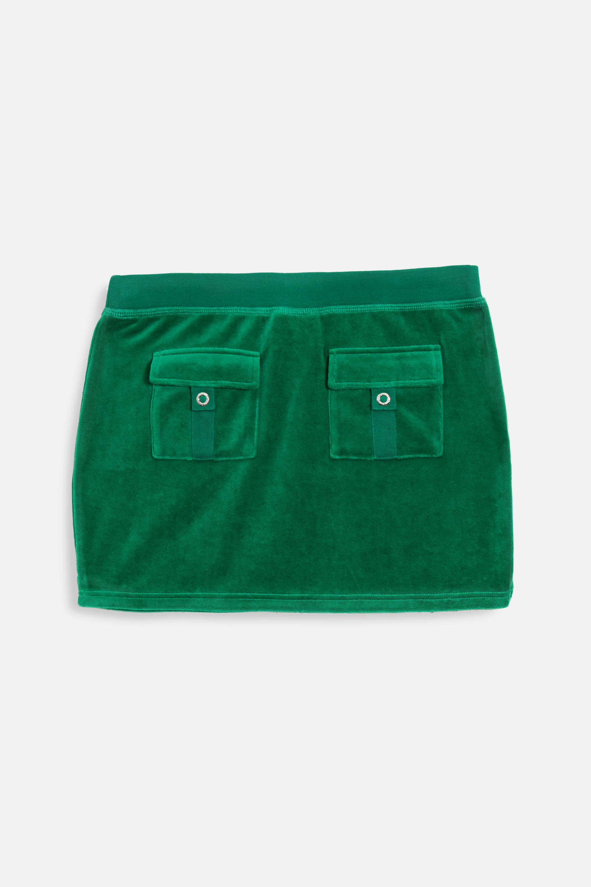 ULTRAMARINE BAMBOO VELOUR HERITAGE MINI SKIRT - Image 9