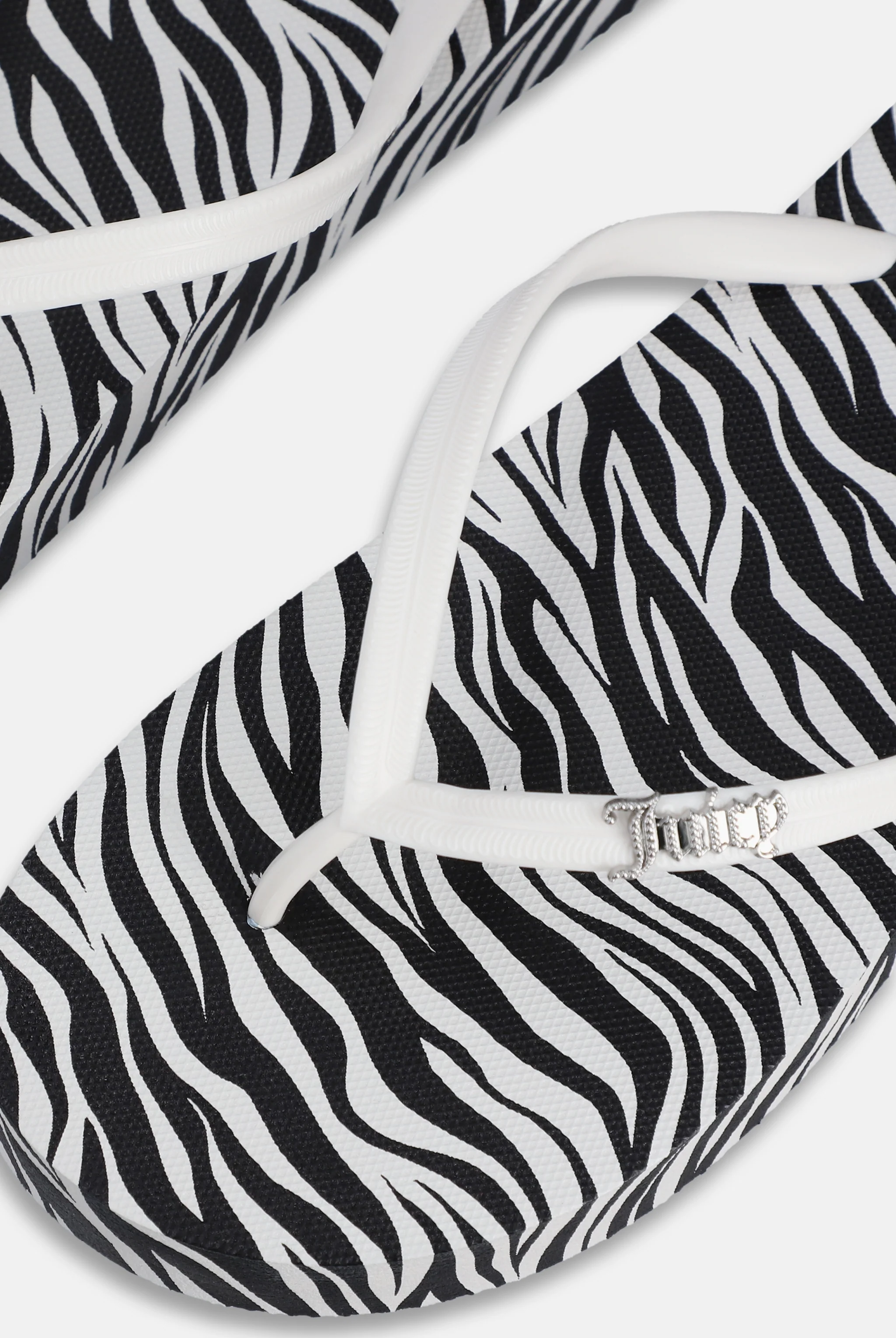 BLACK & WHITE ZEBRA PLATFORM FLIP FLOP - Image 4